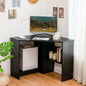Corner Computer Desk Triangle Writing Workstation with Storage Shelf New Era Fashion LLc