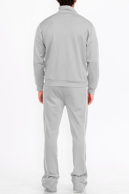 Men's Athletic Side Pipe Track Jacket for Performance and Style New Era Fashion LLc