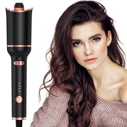 Automatic Curling Iron, Ceramic Ionic Auto-Rotating Hair Curling Wand with Anti-Stuck Technology - Black New Era Fashion LLc
