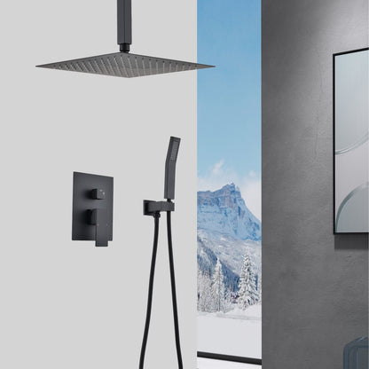 Ceiling Mounted Shower System Combo Set with Handheld and 16"Shower head New Era Fashion LLc