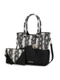 MKF Collection Iris Snake Embossed Vegan Leather Women Tote Bag with matching Wristlet Pouch by Mia k New Era Fashion LLc