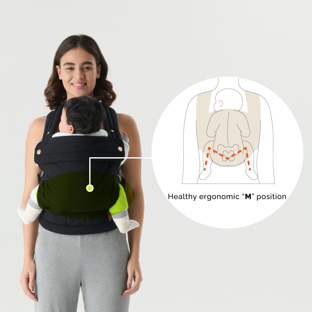 Ergonomic Baby Carrier Newborn to Toddler, Lightweight & Breathable Cotton Infant Carrier for Hands Free Comfort New Era Fashion LLc