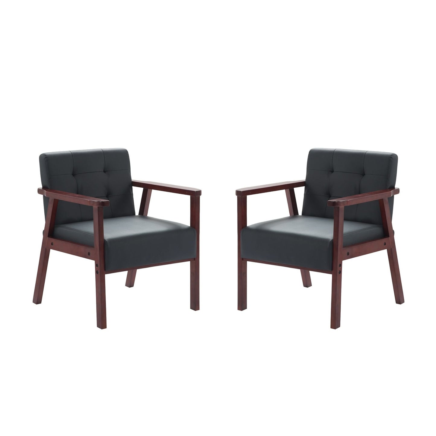 Wood Frame Accent Armchair New Era Fashion LLc
