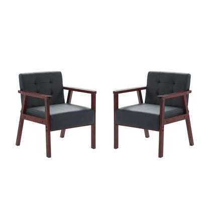 Wood Frame Accent Armchair New Era Fashion LLc