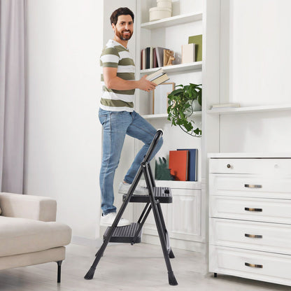 Household portable 3-layer step ladder, with safety buckle stable and safe New Era Fashion LLc