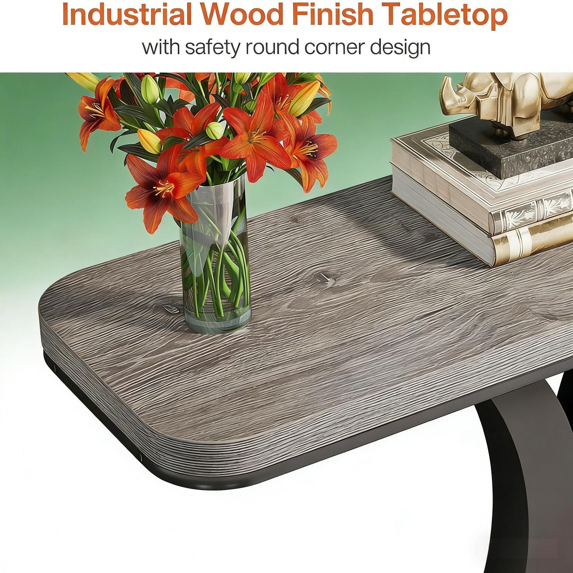 Compact Console Table,Modern Industrial Style Entryway Foyer Table,Sturdy Sofa Table New Era Fashion LLc