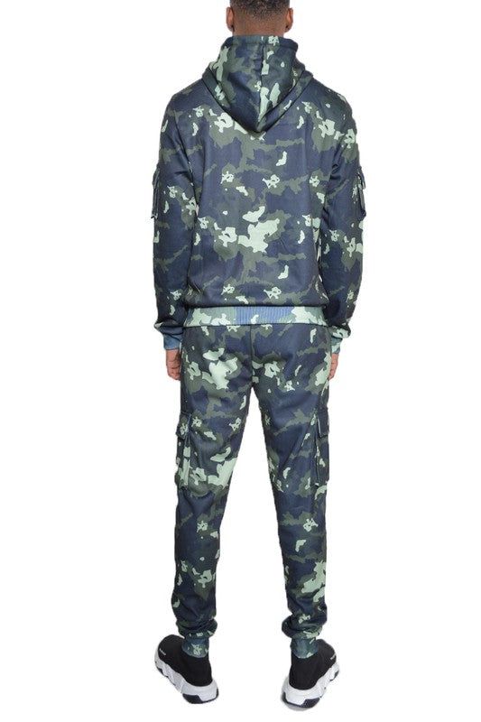 Premium Full Camo Cotton Hoodie Sweat Set - Perfect for Outdoor Adventures New Era Fashion LLc