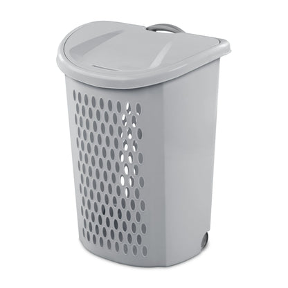 Ultra™ Wheeled Hamper, Plastic Laundry Hamper with Wheels for Easy Transport, Gray New Era Fashion LLc