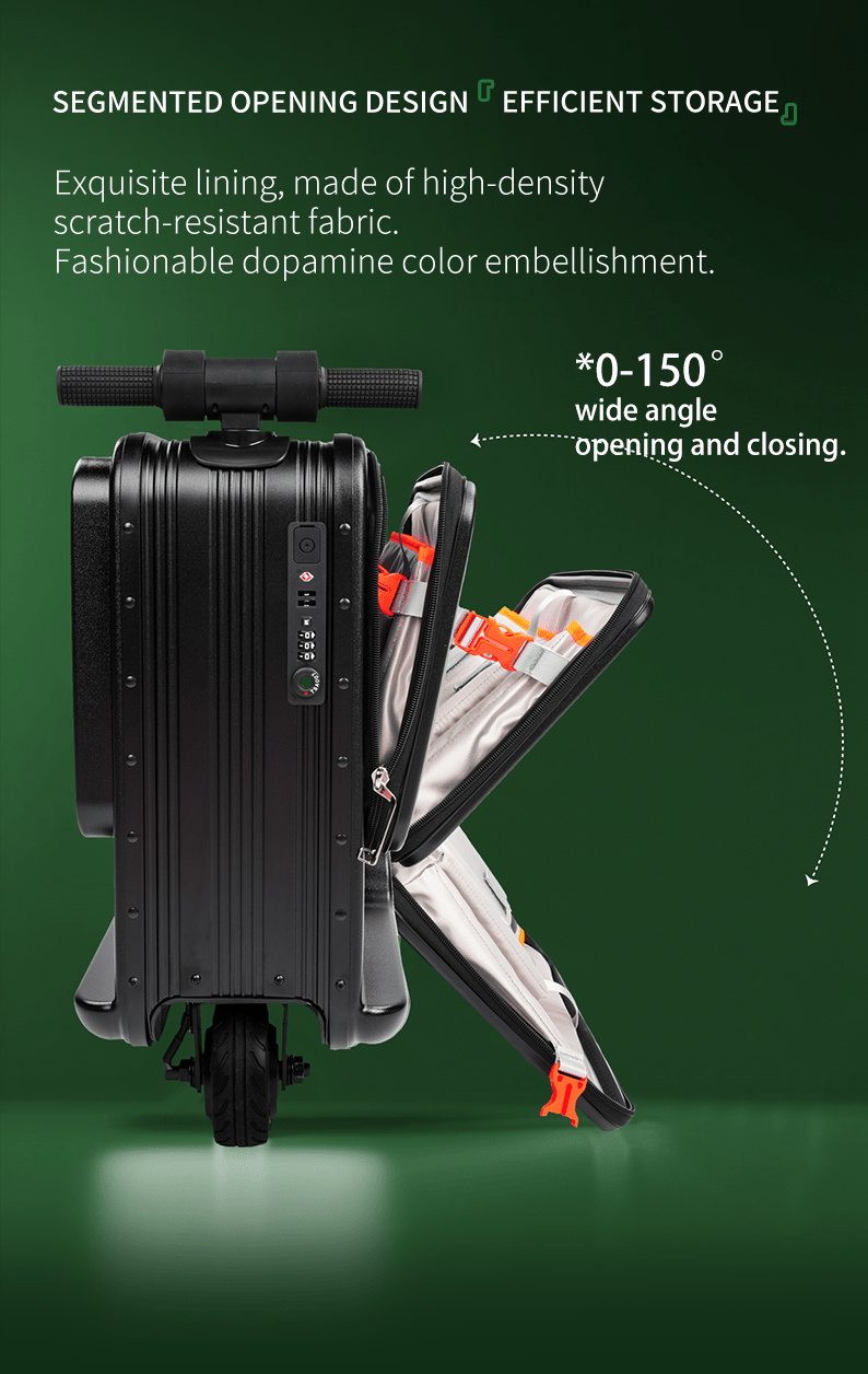 BEKE Smart Electric Luggage Rideable 20-inch With Electric Lifting Handles  App Control New Era Fashion LLc