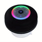 Waterproof Bluetooth Shower Speaker - USB Rechargeable, with Suction Cup Mount, Wireless Bathroom Speaker featuring Clear Audio and Easy Button Control (Black) New Era Fashion LLc