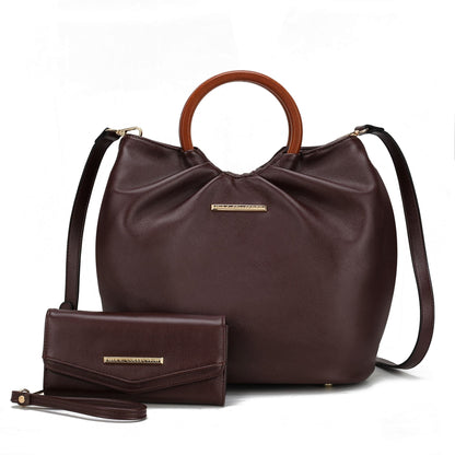 MKF Collection Leilani Vegan Leather Tote Bag with Wallet by Mia k New Era Fashion LLc