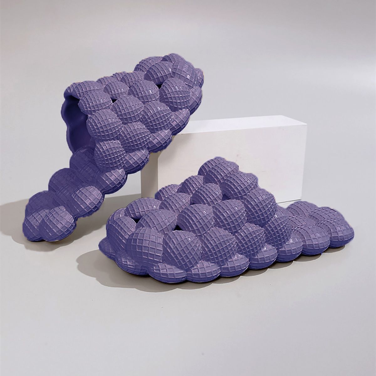 Women's Solid Ultra Cushioned Bubble Slides; Bubble Slippers New Era Fashion LLc