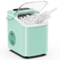 Desktop ice maker, with movable handle, can produce 9 ice balls in 6 to 8 minutes, equipped with a basket and a spoon New Era Fashion LLc