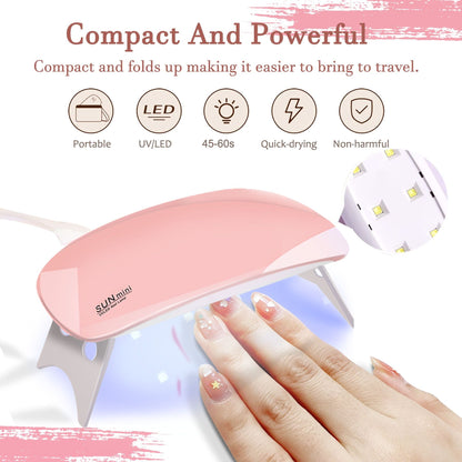 Poly Gel Nail Kit, Poly Nail Gel Kit with UV Lamp for Beginners with Everything, Gel Extension Nail Kit with Slip Solution New Era Fashion LLc