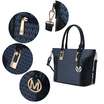 MKF Collection Shonda 3PC Tote with Cosmetic Pouch & Wristlet by Mia k New Era Fashion LLc