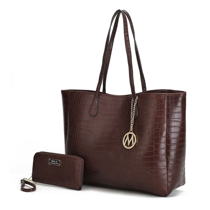 MKF Collection Sadie Oversize Tote Bag & Wallet Set by Mia K New Era Fashion LLc