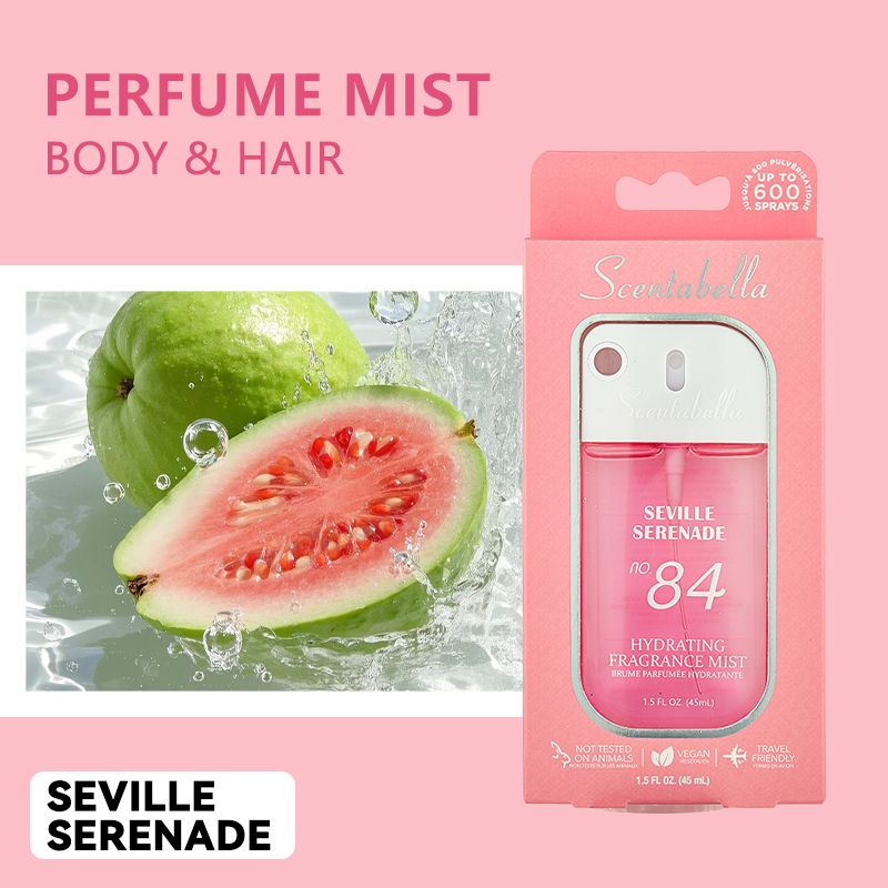 4 Scents Travel-Size Body & Hair Fragrance Mist (1.5 fl oz) - Long-Lasting Fruity & Floral Fragrance for Women, Dates & Gifts New Era Fashion LLc