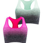 1pc/2pcs/3pcsMedium Support Two Tone Racer Back Sports Bra, Fitness Workout Running Yoga Bra New Era Fashion LLc