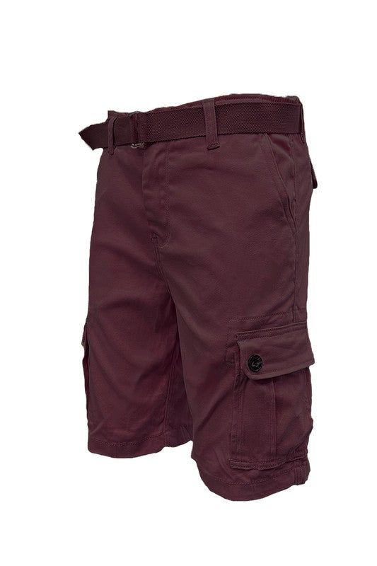 Weiv Mens Belted Cargo Shorts with Belt New Era Fashion LLc
