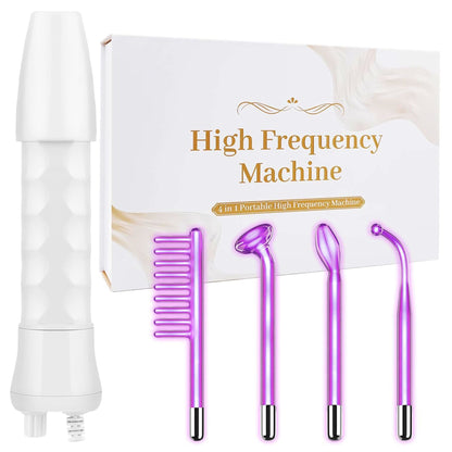 High Frequency Wand 'C Violet Portable Skin Therapy Machine for Anti-Aging - Skin Tightening - Wrinkle Reducing - Dark Circles - 4 in 1 New Era Fashion LLc