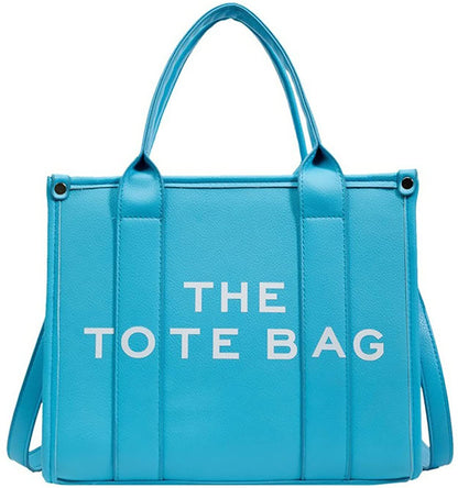Roecytu PU Tote Bag for Women Simple Large-capacity Tote Bag Crossbody Tote Bag Messenger bag Handbag Zipper Fashion Tote Bag New Era Fashion LLc