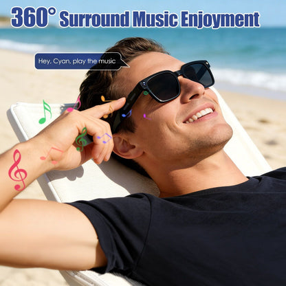 AI Smart Glasses with Camera and Audio 8MP HD1080P Real Time Translation 139 Languages Voice Assistant AI Photo Recognition Music Playback & Hands-Free Calling for Travel Meeting Vlog New Era Fashion LLc
