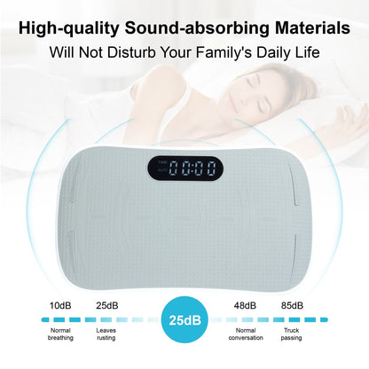 Silent Vibration Platform Crazy Fitness Massage 10-Frequency Weight Loss & Fat Burner Body Shaking Machine For Unisex Grey033 New Era Fashion LLc