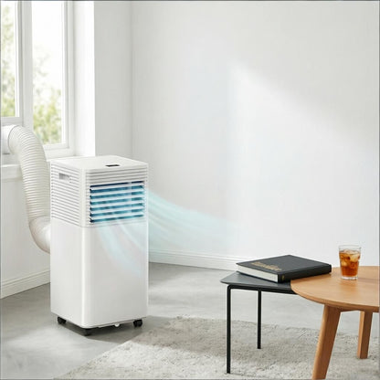 White 10000 BTU Mobile Air Conditioner with Remote Control 24H Timer LED Display for Cooling And Dehumidifying New Era Fashion LLc