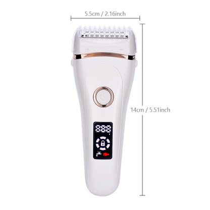 Electric Razor Painless Lady Shaver For Women Razor Shaver Hair Removal Trimmer For Legs Underarm Waterproof LCD USB Charging New Era Fashion LLc