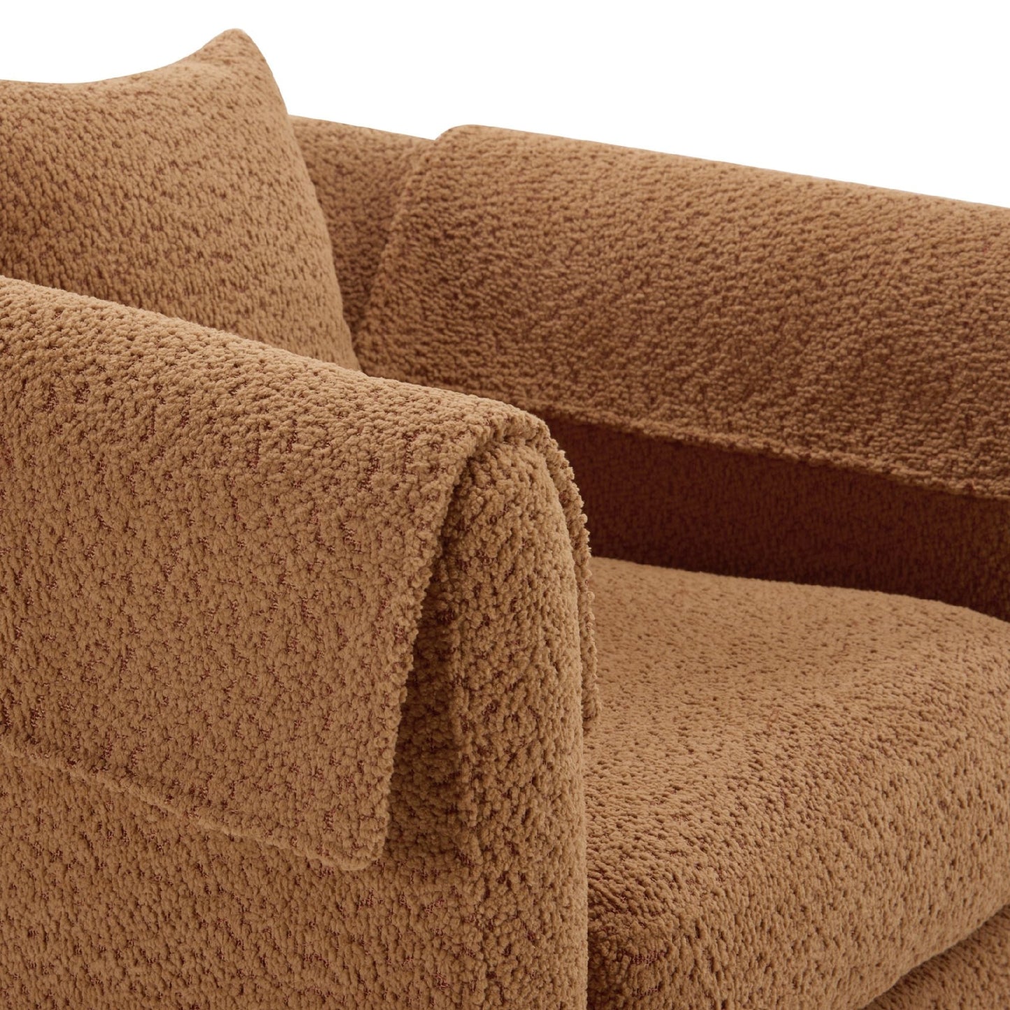Swivel Accent Chair with Ottoman Set, Modern Chenille Barrel Armchair with Removable Back Pillow & 2 Armrest Covers for Living Room, Bedroom, Office, Yellow New Era Fashion LLc