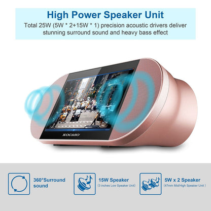 7in Touch Screen Android Tablet PC w/ 25W Wireless Speaker Quad Core Front Camera Micro USB New Era Fashion LLc
