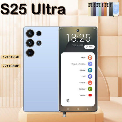 I25 Ultra 5G Smartphone, Unlocked Cell Phone, 6.8" HD Screen Unlocked Phones,  , 6000mAh Battery, Built in Pen, 12+512GB, Android 14, Face ID+Fingerprint Lock New Era Fashion LLc