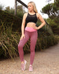 Lucia High Waisted Workout Leggings - Pink New Era Fashion LLc