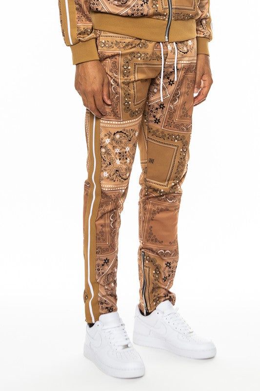 Weiv Paisley Bandana Print Track Pants New Era Fashion LLc