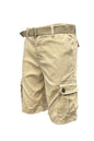 Weiv Mens Belted Cargo Shorts with Belt New Era Fashion LLc