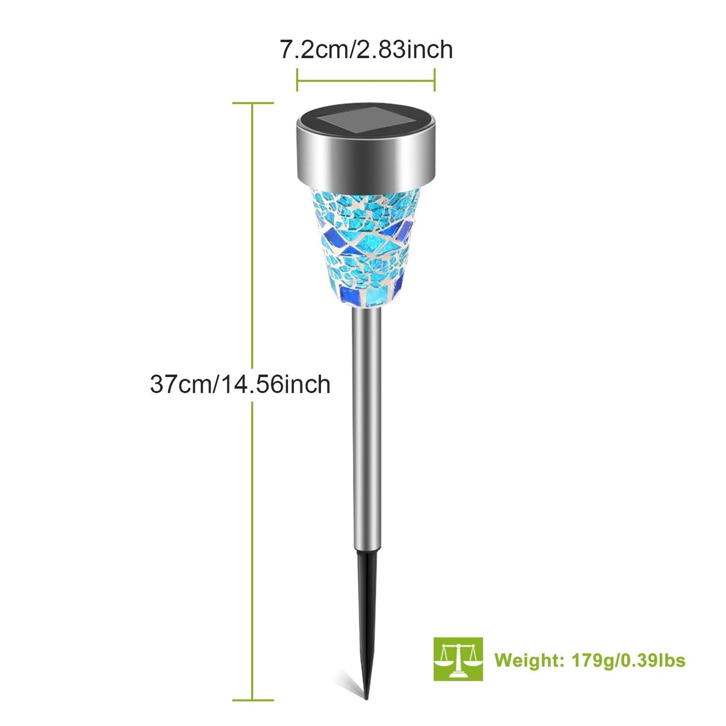 6Packs Solar Garden Lights Outdoor Solar Pathway Lights IP44 Water Resistant Landscape Lights New Era Fashion LLc