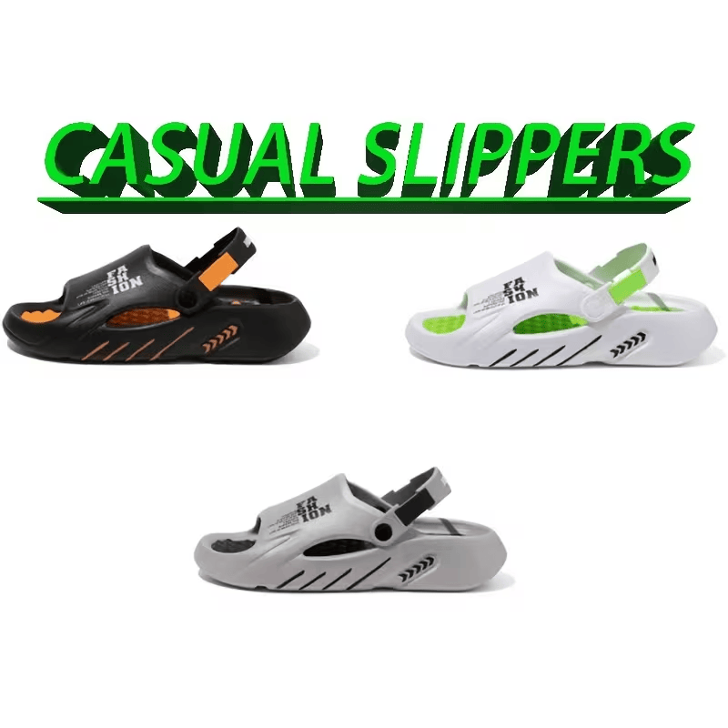 Platform Men's EVA Clog Slippers, Trendy Hole Design Mule Slides with Back Strap, Cushioned Elevated Casual Shoes for Summer, Streetwear, Indoor, Outdoor New Era Fashion LLc