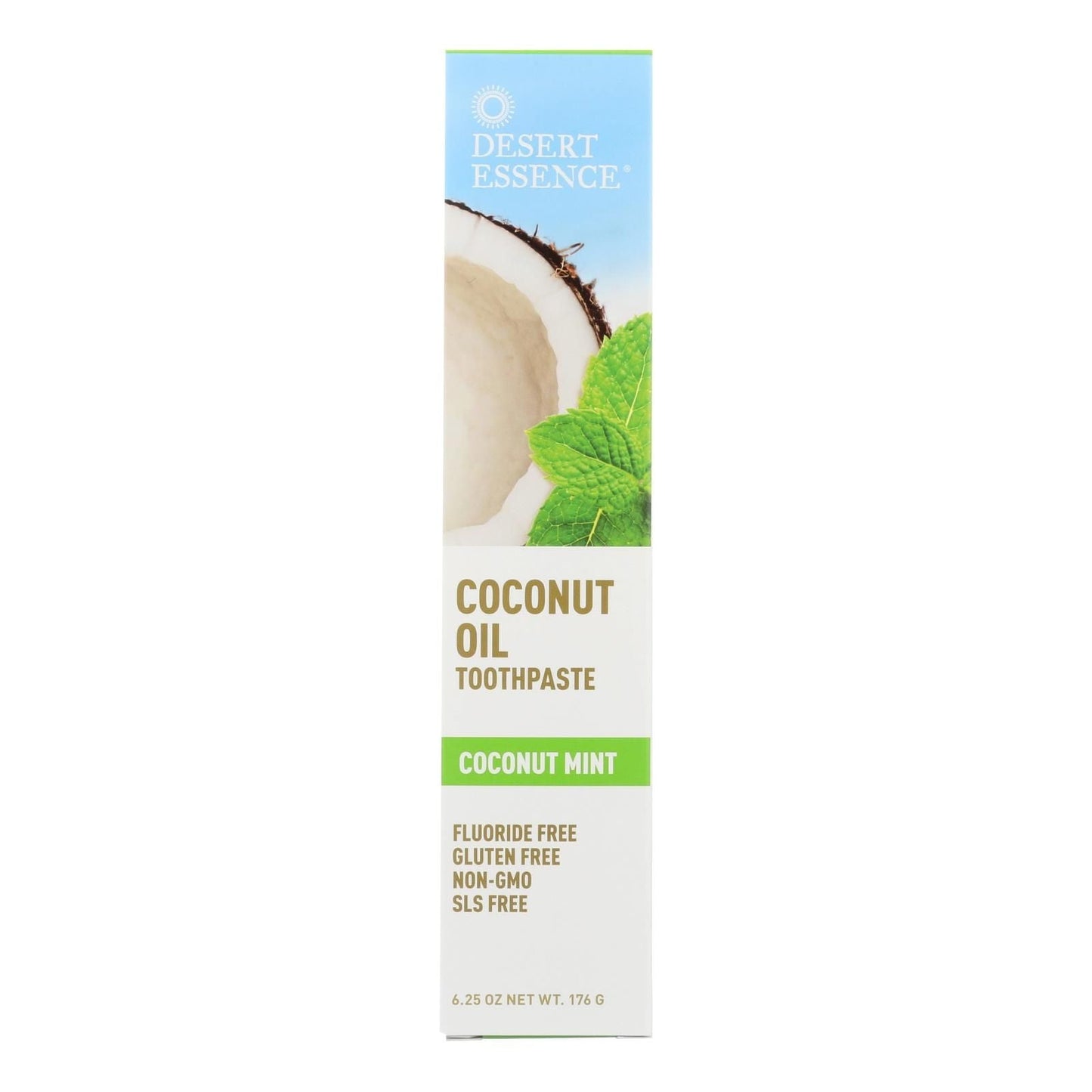 Desert Essence - Coconut Oil Toothpaste - Mint - 6.25 Oz New Era Fashion LLc