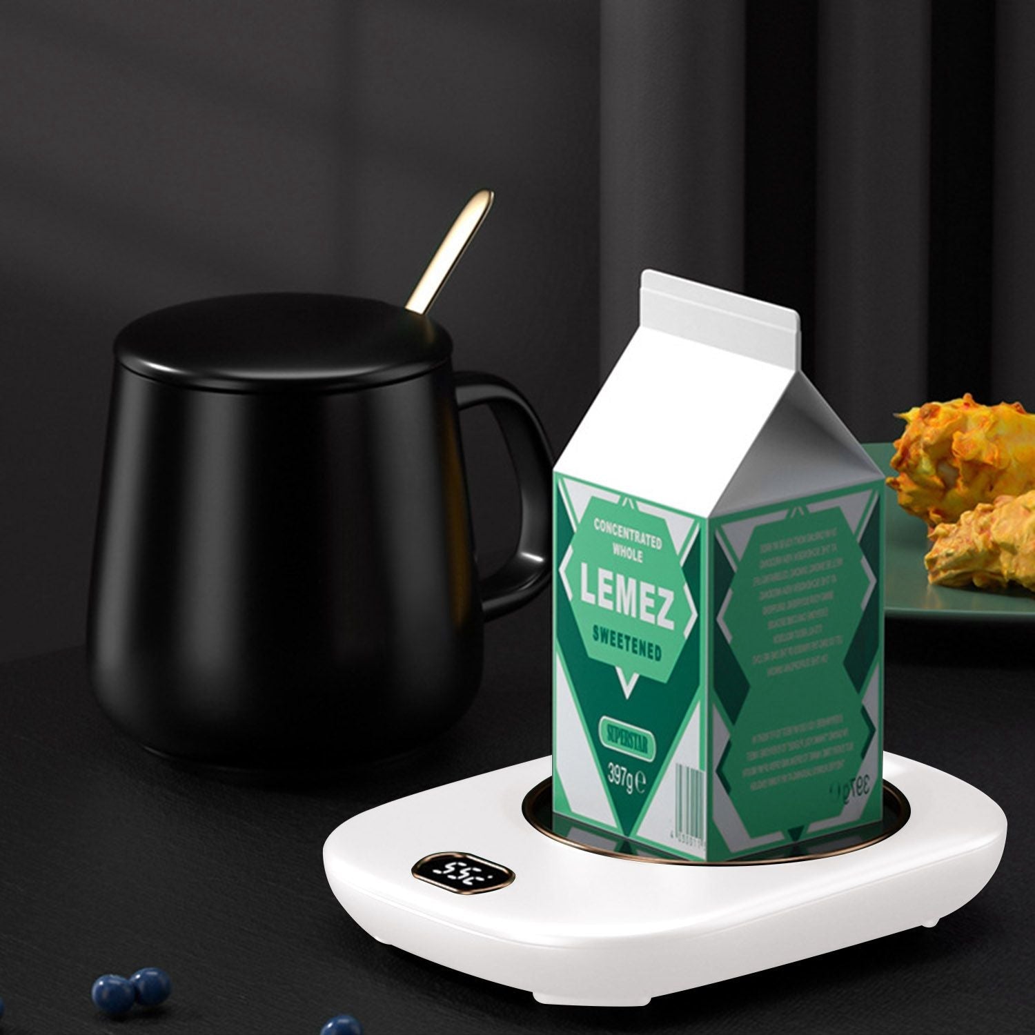 Electric Coffee Mug Warmer for Desk Auto Shut off USB Tea Milk Beverage Cup Heater Heating Plate for Office Home 3 Temperature Setting New Era Fashion LLc