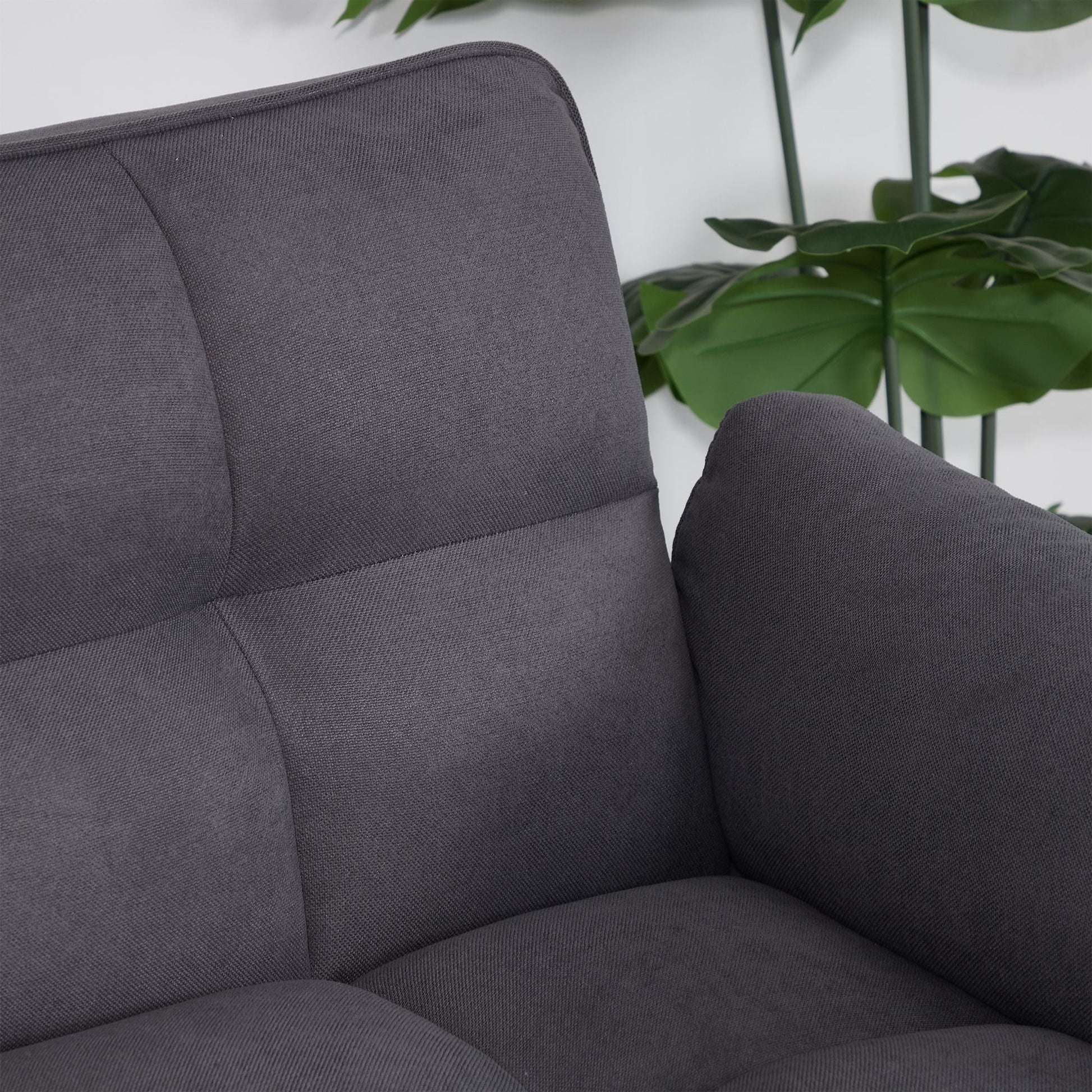 75" Flared Arm Convertible Sleeper Sofa-Dark Gray New Era Fashion LLc