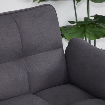 75" Flared Arm Convertible Sleeper Sofa-Dark Gray New Era Fashion LLc