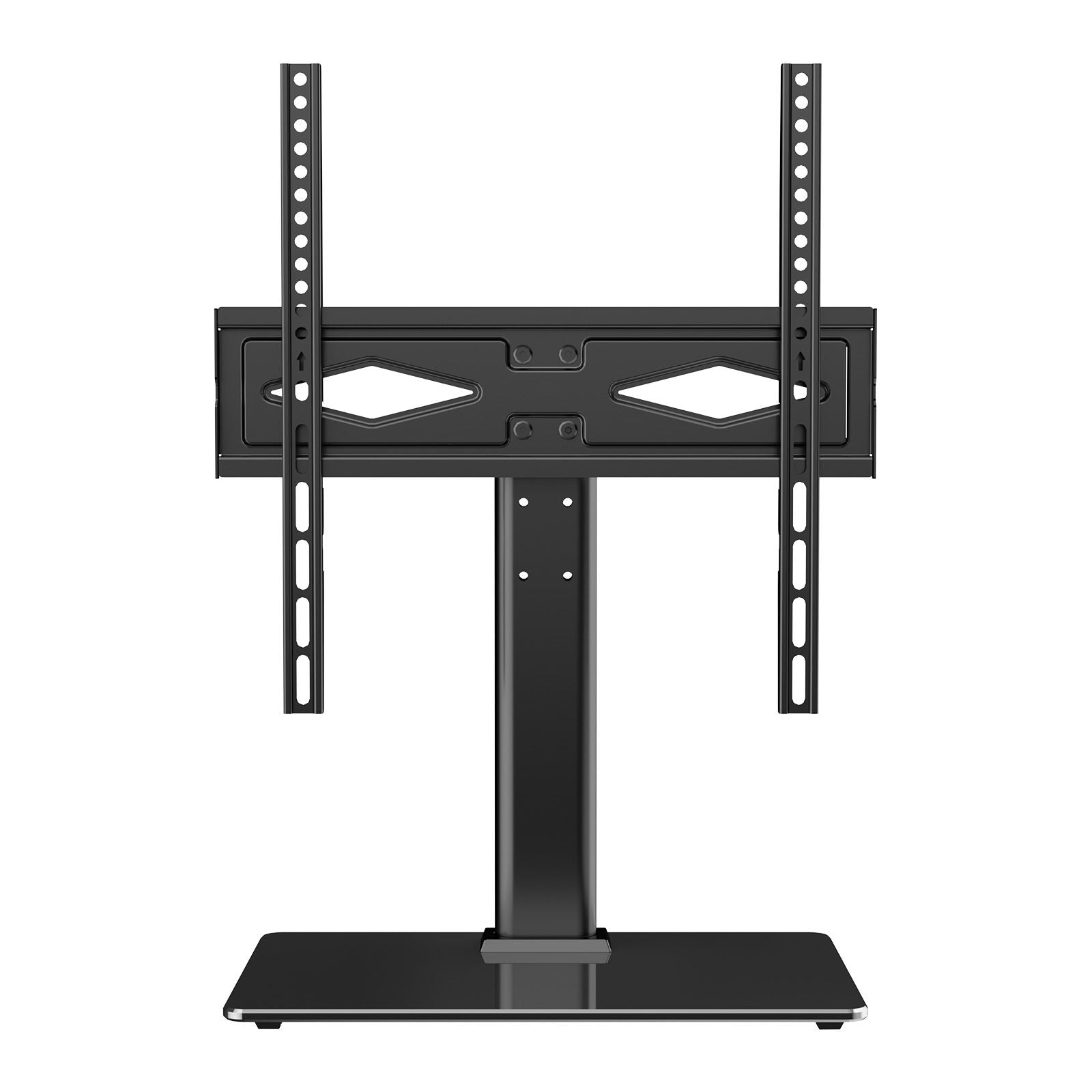 TV Stand Mount, Swivel Universal TV Stand for 32 to 55 inch TVs, Height Adjustable Portable Floor TV Stand with Tempered Glass Base for Bedroom, Living Room New Era Fashion LLc