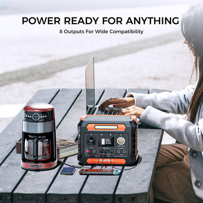 300W Portable Power Station, 230.88Wh /62400mAh Solar Generator, Regulated DC Output Backup Battery with AC Outlet, LED Light Power Station for CPAP Camping New Era Fashion LLc