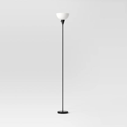 Torchiere Floor Lamp Black Minimalist Standing Light with 3-Way Switch Light Bulbs Not Included New Era Fashion LLc