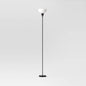 Torchiere Floor Lamp Black Minimalist Standing Light with 3-Way Switch Light Bulbs Not Included New Era Fashion LLc