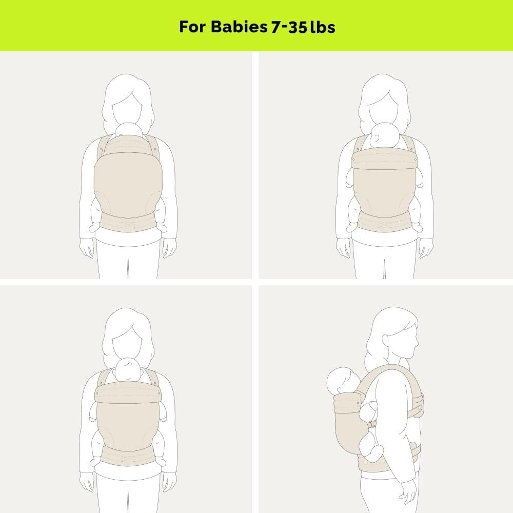 Ergonomic Baby Carrier Newborn to Toddler, Lightweight & Breathable Cotton Infant Carrier for Hands Free Comfort New Era Fashion LLc