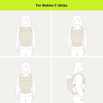 Ergonomic Baby Carrier Newborn to Toddler, Lightweight & Breathable Cotton Infant Carrier for Hands Free Comfort New Era Fashion LLc