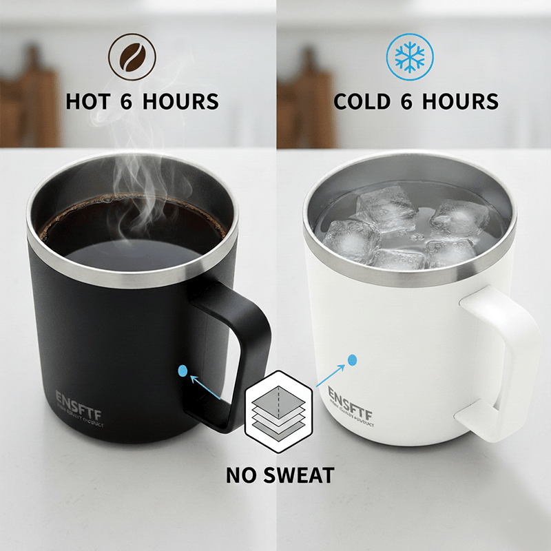 Insulated Stainless Steel Coffee Mug with Leak-Proof Lid – Reusable Office/Trave New Era Fashion LLc