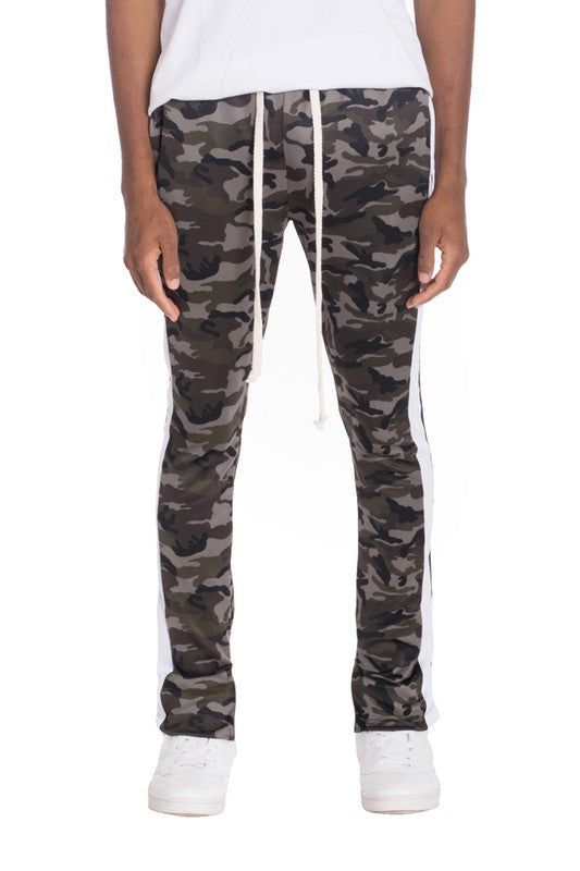 NEUTRAL BLACK CAMO TRACK PANTS New Era Fashion LLc