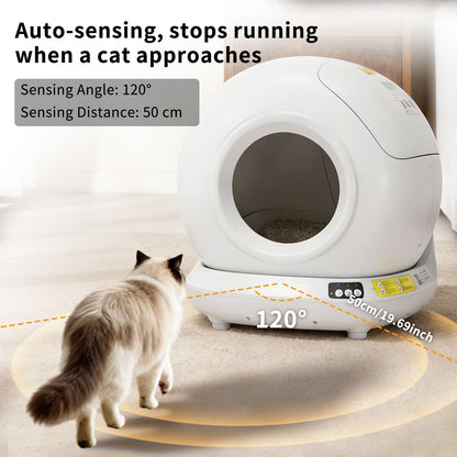 Self-Cleaning Cat Litter Box | Fully Enclosed Automatic, App Control, Extra Large Space | Smart Pet Toilet Tray New Era Fashion LLc